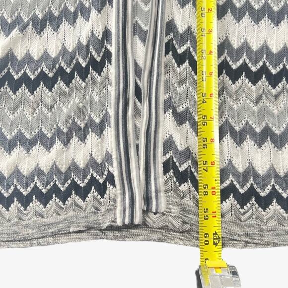 Victoria's Secret Chevron Halter T-Strap Maxi Dress Size S Black White Stretchy - Picture 8 of 12